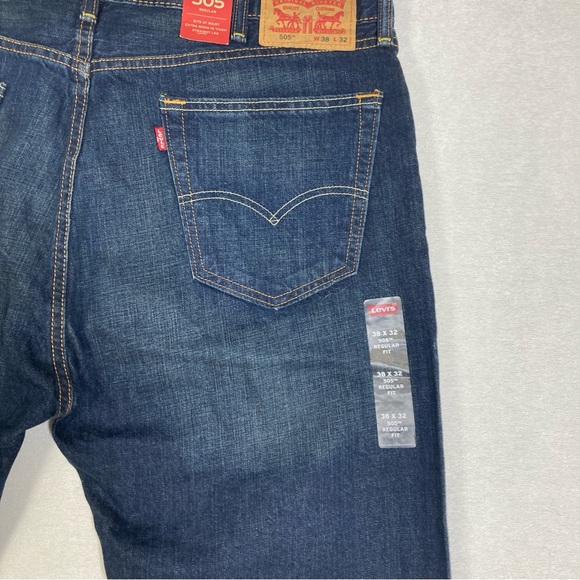 Levi's Strauss & Co Men’s Jeans Demin Regular 505  Straigh Fit Blue W38 L33 - Picture 10 of 14